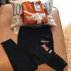 NWT Pink XS Top Texas Longhorns Crop Top